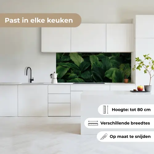 Natuur - Tropisch - Bladeren - Groen keuken achterwand 2 middel -sfeer4_NL