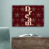Sterren - Luipaardprint - Dream - Bordeaux canvas 2cm klein -sfeer4