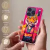 Tijger - Kimono - Planten - Roze Telefoonhoesje iPhone 17 Pro klein -sfeer3_NL
