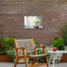 Vaas - Eieren - Bloemen Tuinposter op houten frame 2 cm dik klein -sfeer3