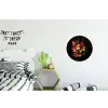 Boeket - Bloemen - Exotisch Wandcirkel aluminium klein -kinderkamer