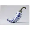 Chilipeper - Keramiek - Blauw poster papier klein -3d