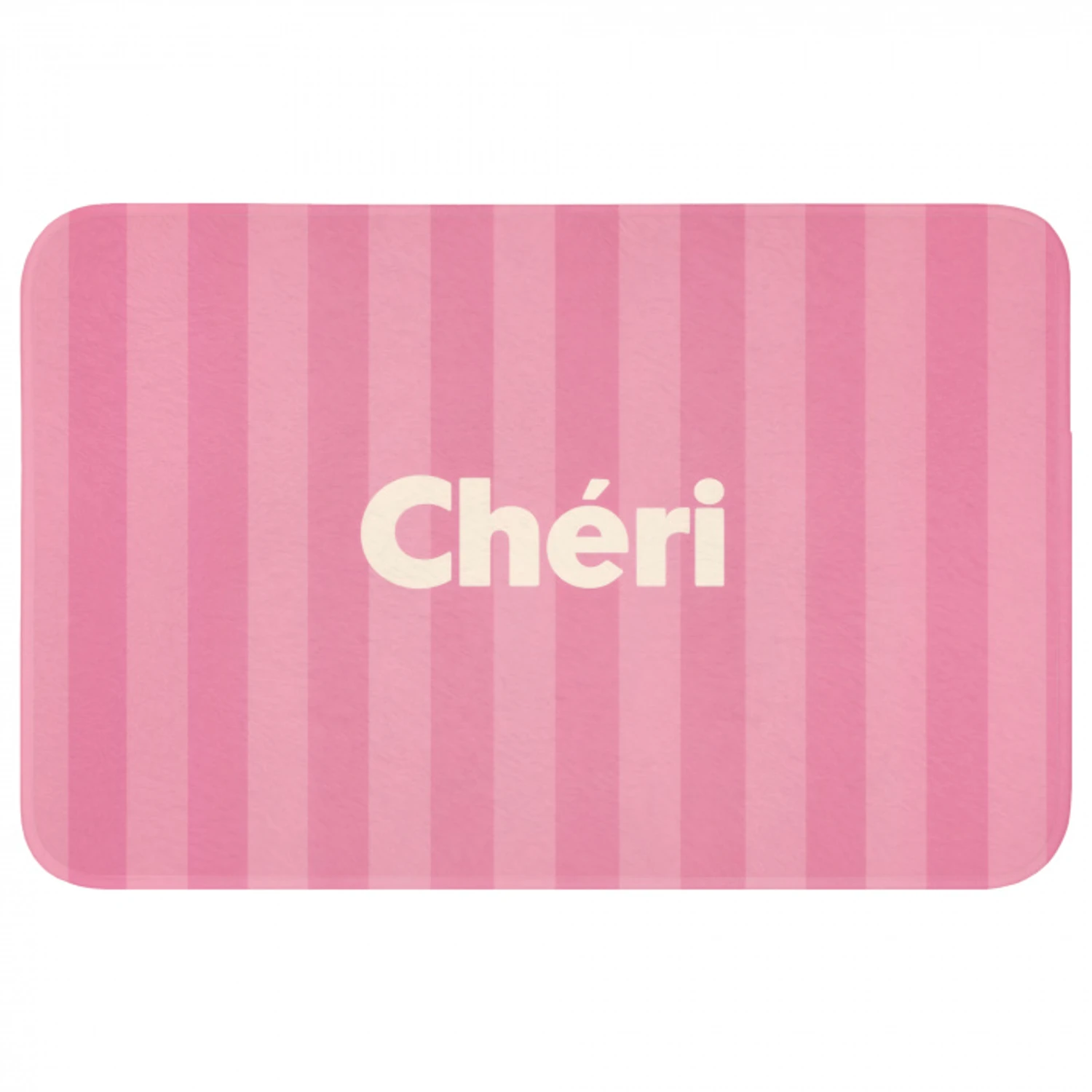 Gestreept - Roze - Chéri Badmat klein -3d