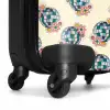 Retro disco bal boekt patroon kleurrijk NBS - Handbagage koffer - Volwassenen Unisex middel -wiel