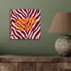 New era - Bordeaux - Zebraprint aluminium wit klein -sfeer2