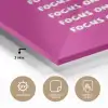 Focus on the good - Roze - wit plexiglas 5mm klein -wsfeer2_DE