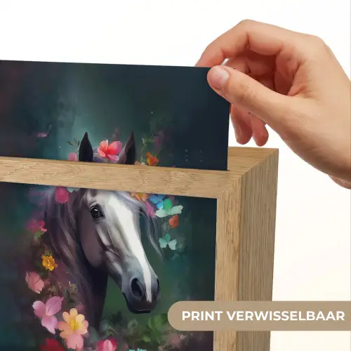 Paard - Natuur - Bloemen - Bos - Dieren Light Box met kabel (Kinderlampje) klein -USP_websiteprintNL