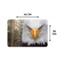 Amerikaans - Zeearend - Portret - Geel Placemat vinyl groot -specs