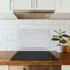 Bakstenen - Geverfd - Wit - Minimalistisch keuken achterwand spatscherm klein 900 -sfeer2