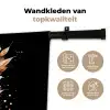 Bloem - Verf - Goud - Graffiti - Modern Wandkleed katoen klein -sfeer2