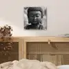 Boeddha - Grijs - Spiritualiteit - Buddha beeld - Religie plexiglas 5mm klein -sfeer4