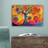 Boom - Levensboom - Abstract - Kleurrijk canvas 2cm klein -sfeer4