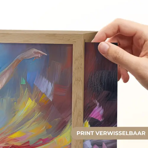 Schilderij - Olieverf - Dans - Ballerina Light Box met batterij (Wandlamp) middel -USP_websiteprintNL