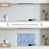 Vloeiend - Olie - Verf - Texturen keuken achterwand spatscherm klein 900 -voor_na_NL