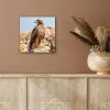 Valk - Vogel - Rots - Macht aluminium wit klein -sfeer4