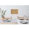Structuren in rotan uit de natuur Muursticker klein -eettafel
