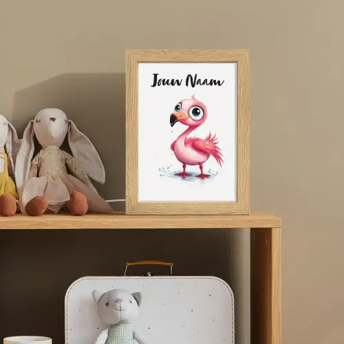Flamingo - Roze - Water Light Box met kabel (Kinderlampje) klein -sfeer2_kind