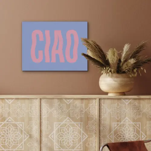 Ciao - Roze - Blauw - Golvend PET vilt klein -sfeer4