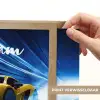 Auto - Geel - Race - Blauw Light Box met batterij (Wandlamp kind) middel -USP_websiteprintNL