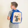 Muis - Saxofoon - Muzieknoten Kinderrugzak - Blauw middel -sfeer2