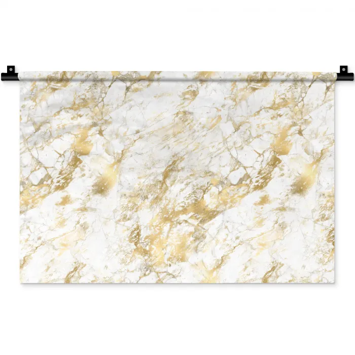 Marmer - Goud - Structuur Wandkleed katoen klein 269 -zz3d