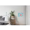 Hibiscus - Water - Roze textielposter latten blank klein -woonkamer