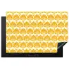 Patroon - Motief - Geel Inductie beschermer vinyl 3mm klein 276 -3d