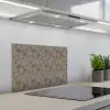 Donker - Bloemen - Sierlijk keuken achterwand spatscherm klein 900 -3d_schuin