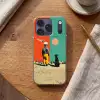 Retro - Jongen - Hond - Rood - Groen Telefoonhoesje iPhone 17 Pro klein -sfeer1