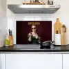 Koffie - Vrouw - Middelvinger Inductie beschemer met haakjes klein -sfeer2