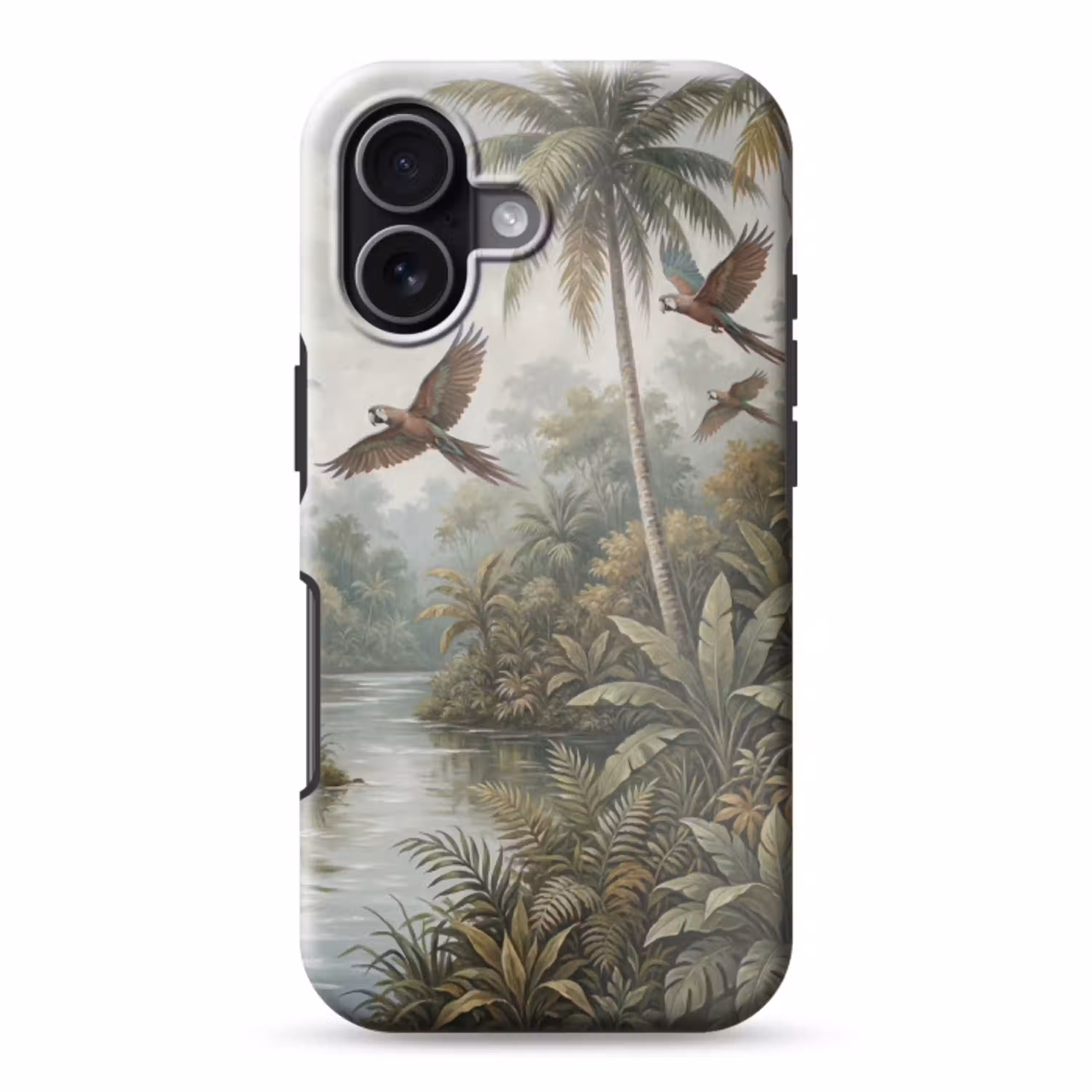 Vogel - Vliegend - Tropisch - Landschap - Klassiek Toughcase MagSafe Apple iPhone 17 klein -3d