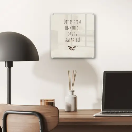 Bruin - Minimalistisch - Quote - Zomer plexiglas 5mm klein -sfeer6