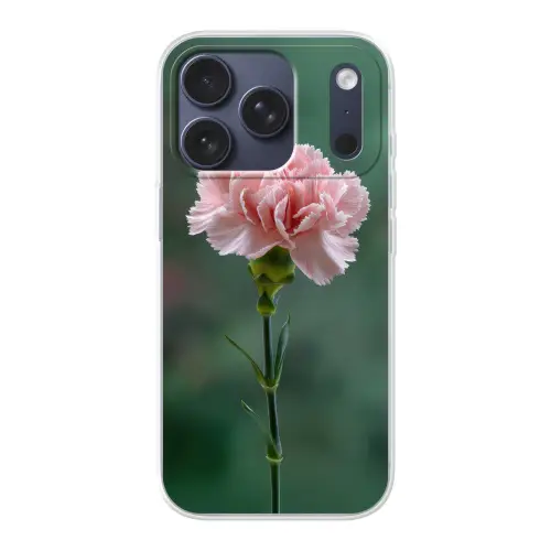 Anjer - Roze - Bloemblaadjes Telefoonhoesje iPhone 17 Pro klein -3d