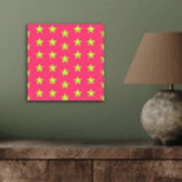 Sterren - Patroon - Roze aluminium wit klein 46 -sfeer2