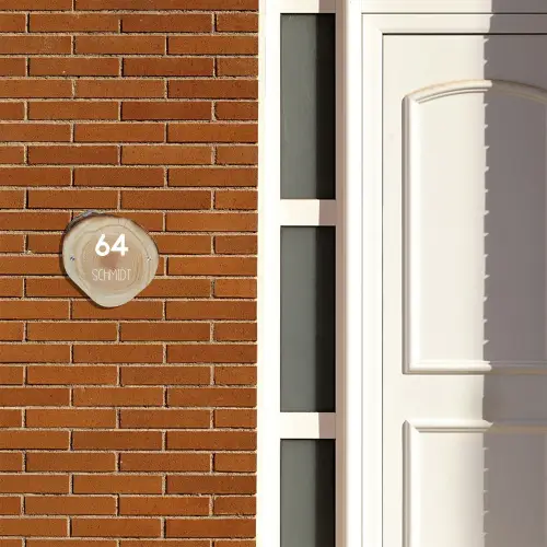 Baumscheibe - Modern Naambord Organisch middel -sfeer3