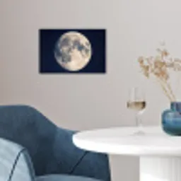 Ruimte - Maan - Kosmos poster papier klein -sfeer3