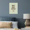 Quote - Strepen - Grill poster papier klein -sfeer2