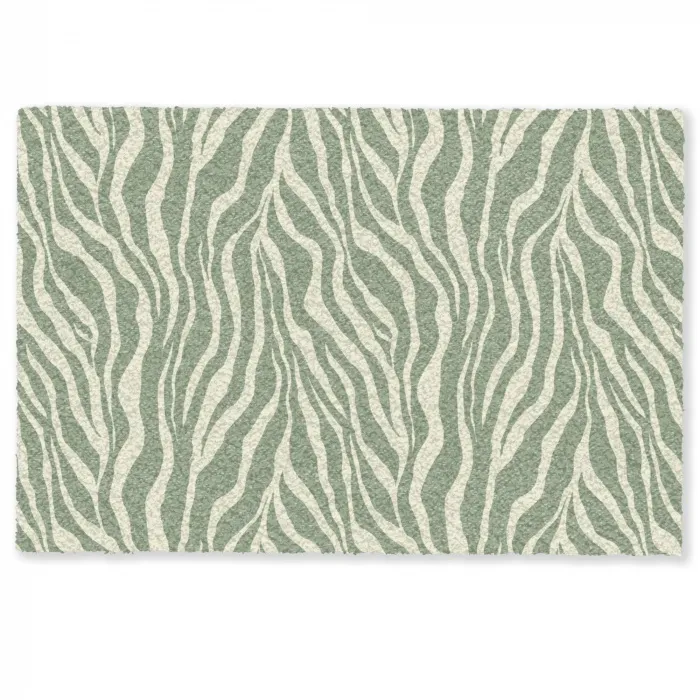Zebra - Motief - Groen Deurmat klein 898 -zkaufland3d