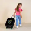 Kleurrijke papegaai Kinderkoffer - Zwart klein -sfeer1