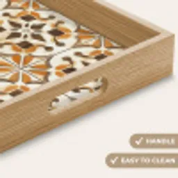 Vintage - Spaans - Decoratie - Keramiek Dienblad Rechthoek middel -USP_HandgreepEN