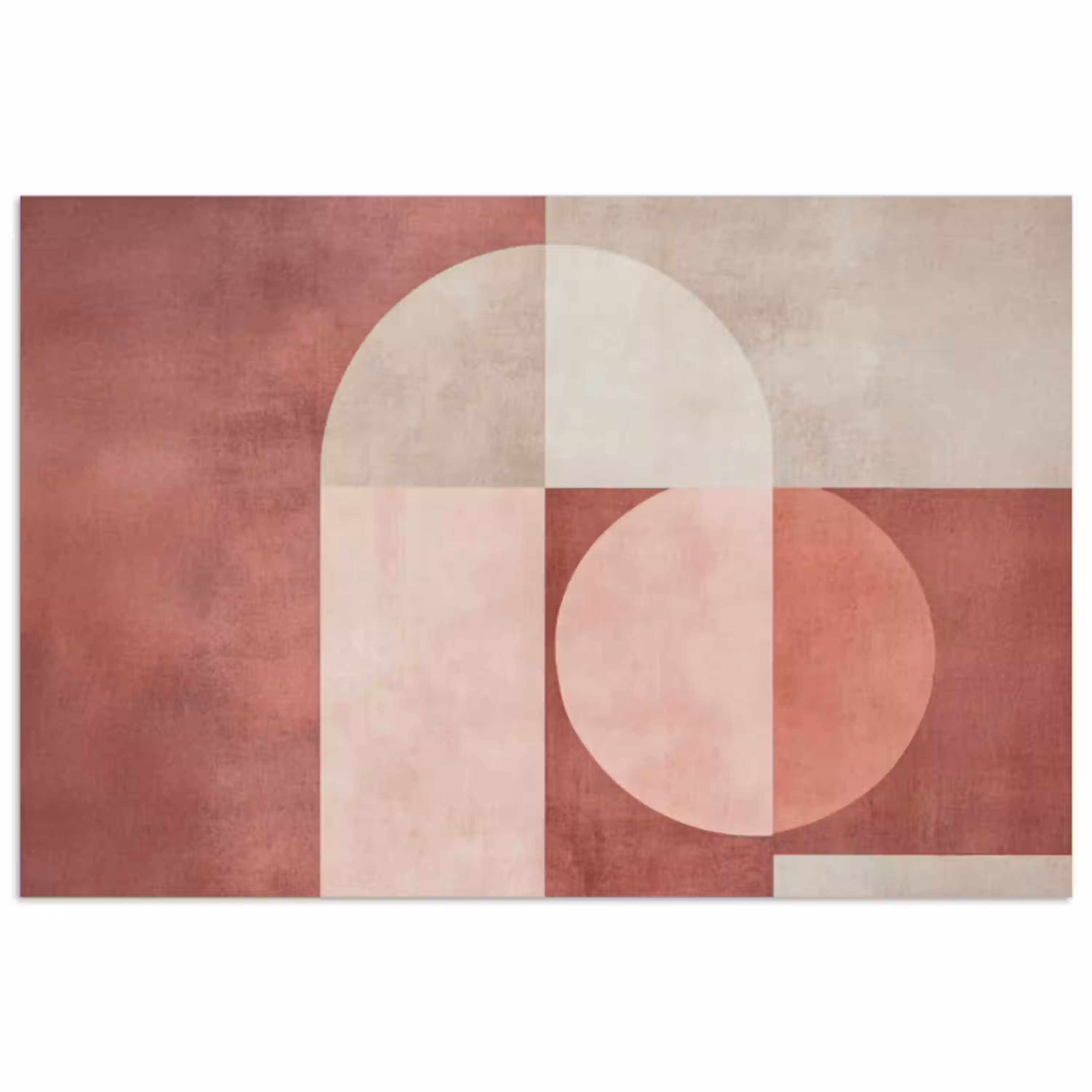 Figuren - Abstract - Roze poster papier klein -3d