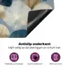 Bladeren - Abstract - Goud - Blauw Inductie beschermer vinyl 3mm klein -zzzzzzz-cc-onderkant