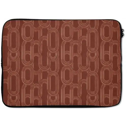 Abstract - Textuur - Bruin laptophoes neopreen klein 279 -zkaufland3dotto