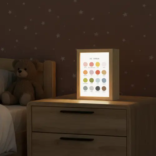 Educatief - Kleuren leren - Kleurrijk - Wit Light Box met kabel klein -sfeer1_kind