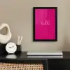 Toedeloe - Roze fotolijst zwart zonder passe partout klein -sfeer1