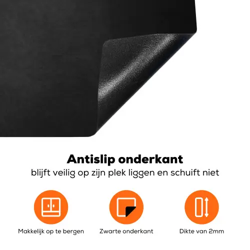 Schaduwrijk Betongrijs Inductie beschermer vinyl 3mm klein -zzzzzzz-td-onderkant