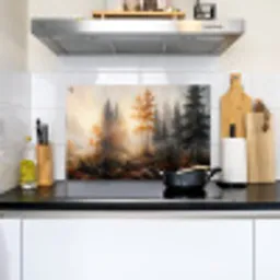 Bospad - Herfstbladeren - Natuur - Schilderachtig - Oranje Inductie beschemer met haakjes klein -sfeer2