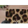 Luipaardprint - Bruin - Courage - Sierlijk muismat rubber klein -closeup