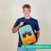 Monstertruck met Graffiti Print in het Zand Rugzak - Zwart middel -sfeer7_FR