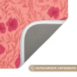 Weidebloemen - Romantisch - Roze Badmat klein 997 -USP_AntislipDE